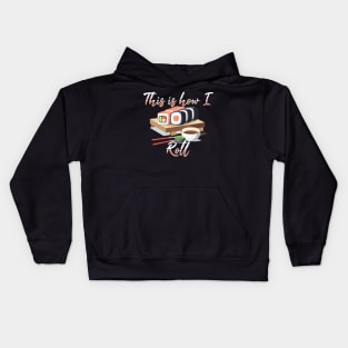 Sushi Roll yummy Wasabi Kids Hoodie